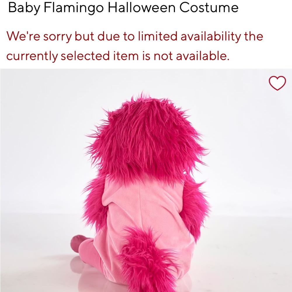 Pink Flamingo Baby Costume 6-12months - Picture 4 of 8